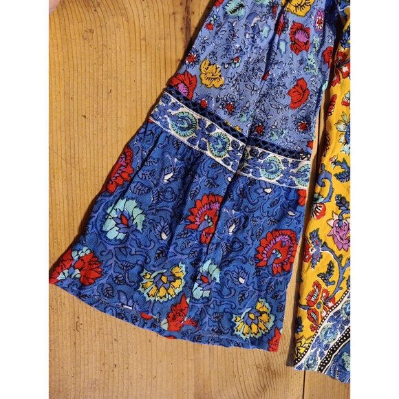 Nanette Lepore Swim Woodstock Womens XS Tunic Coverup Floral Boho Cold Shoulder - Picture 3 of 7